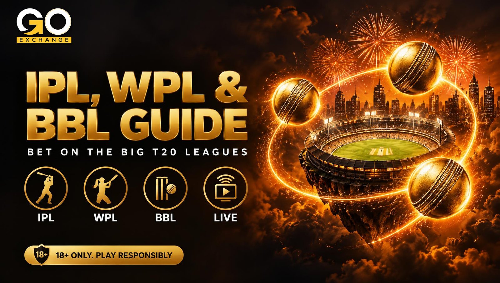IPL, WPL and BBL on one Goexch ID