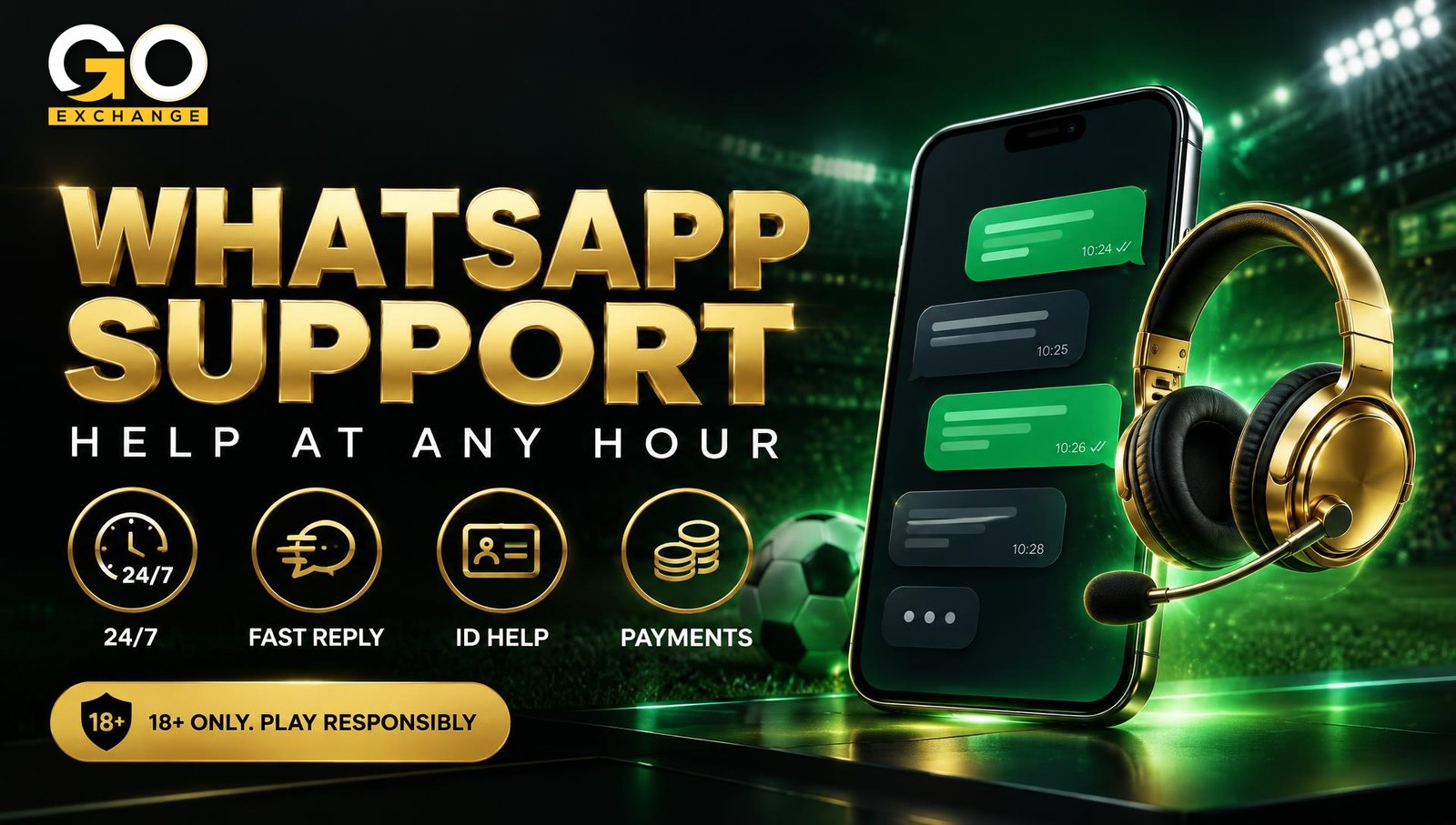 Goexch WhatsApp support: what to send