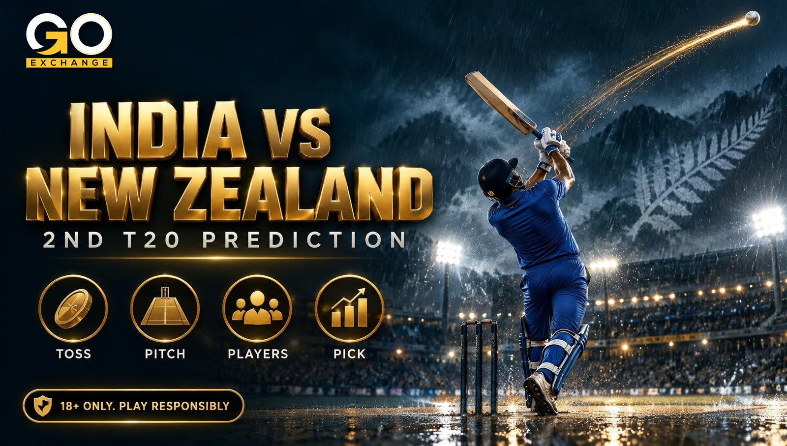 India vs New Zealand 2nd T20 on Goexch