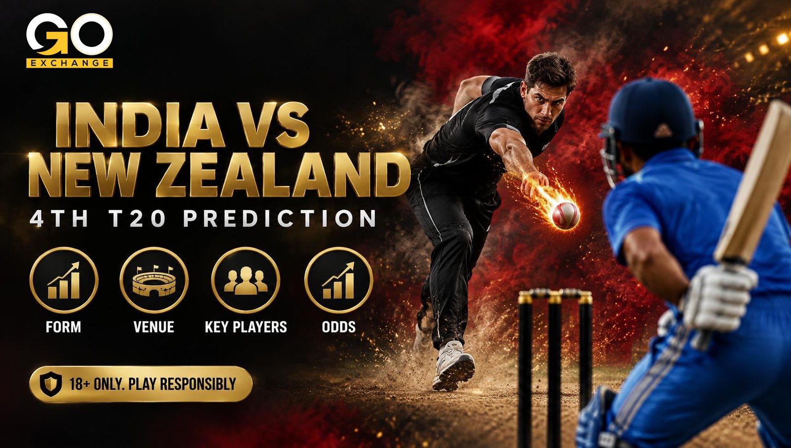 India vs New Zealand 4th T20 on Goexch