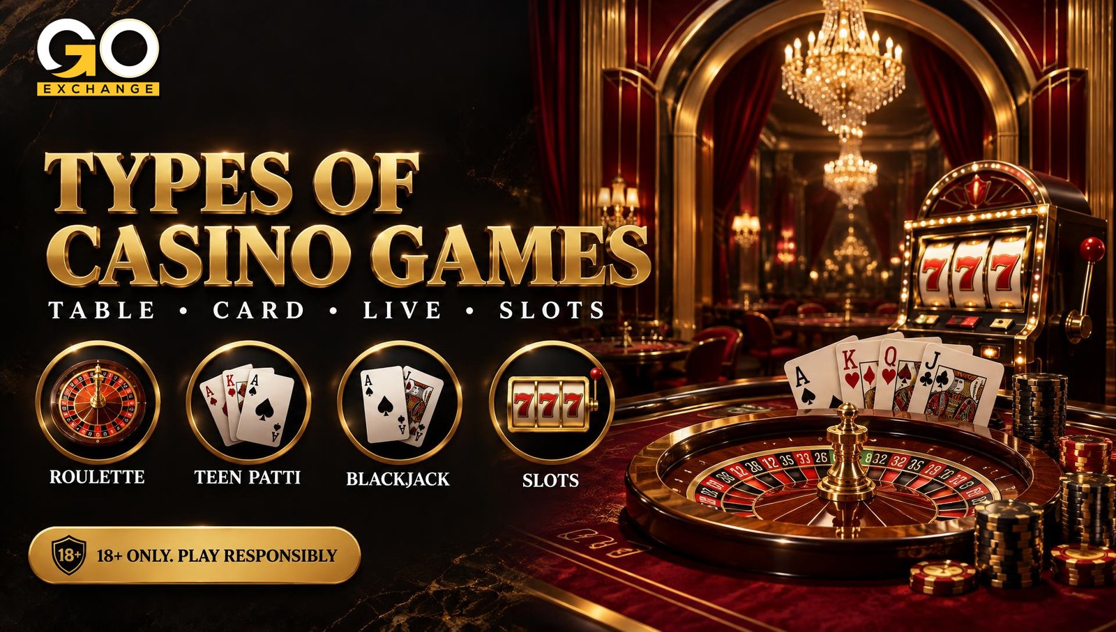 Casino game types on Goexch