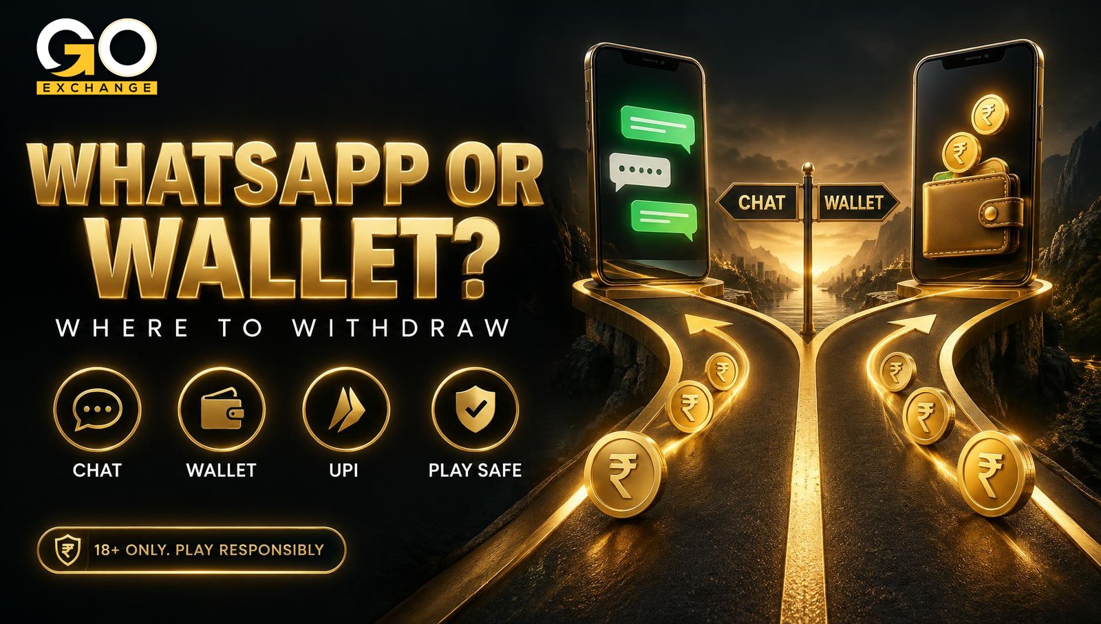 WhatsApp or the Goexch Wallet: where to withdraw