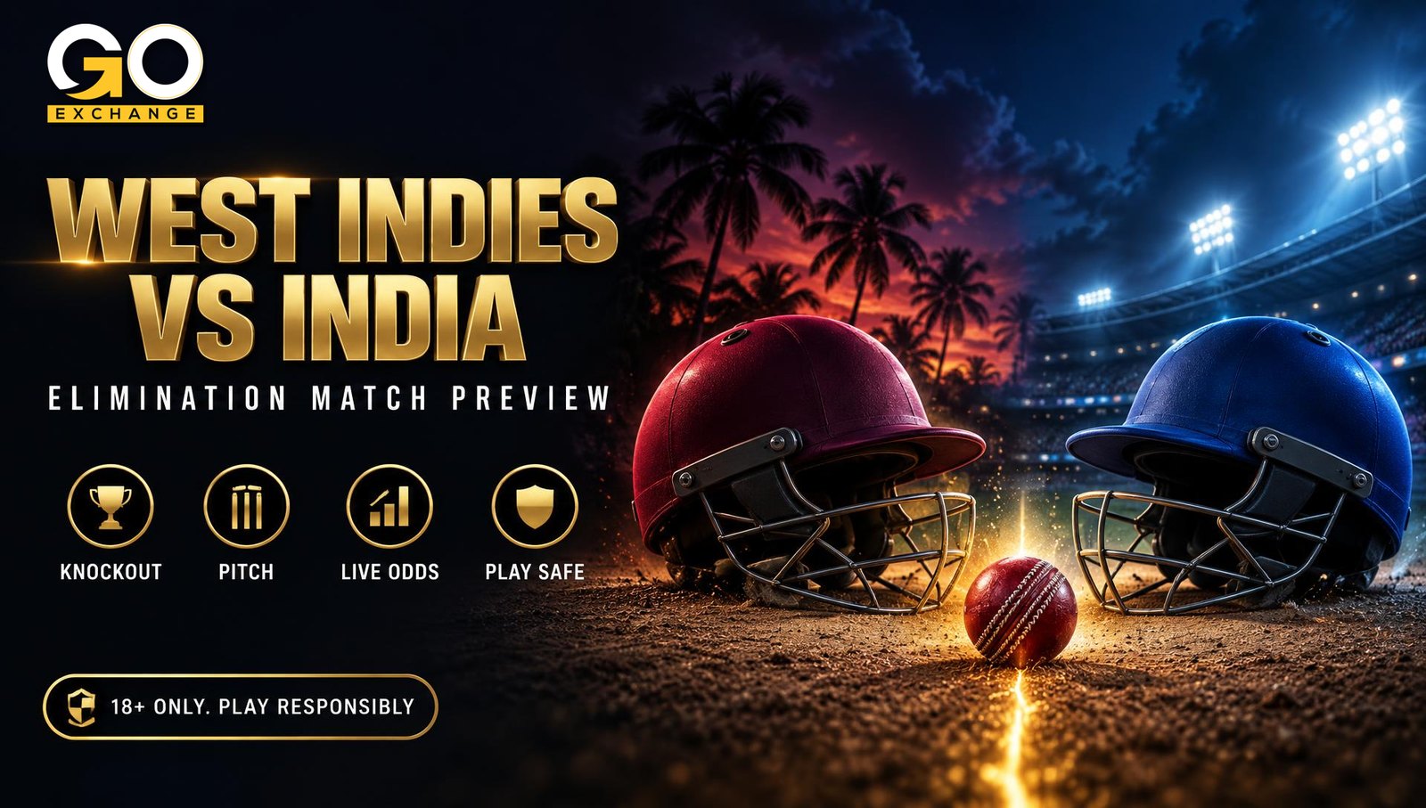 West Indies vs India elimination match on Goexch