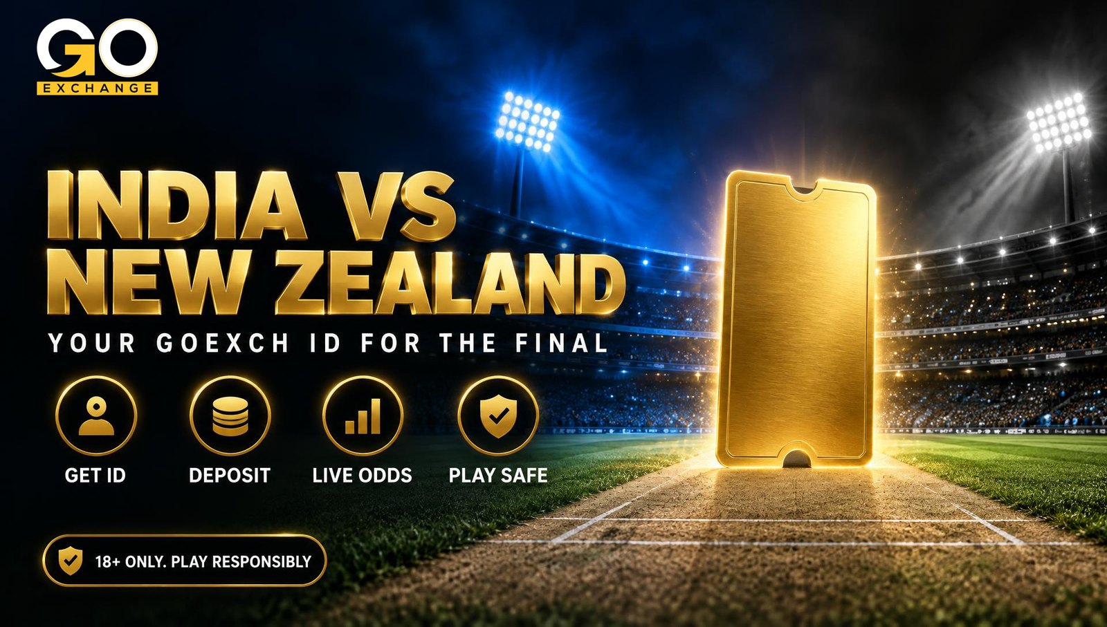 Your Goexch ID for an India vs New Zealand final