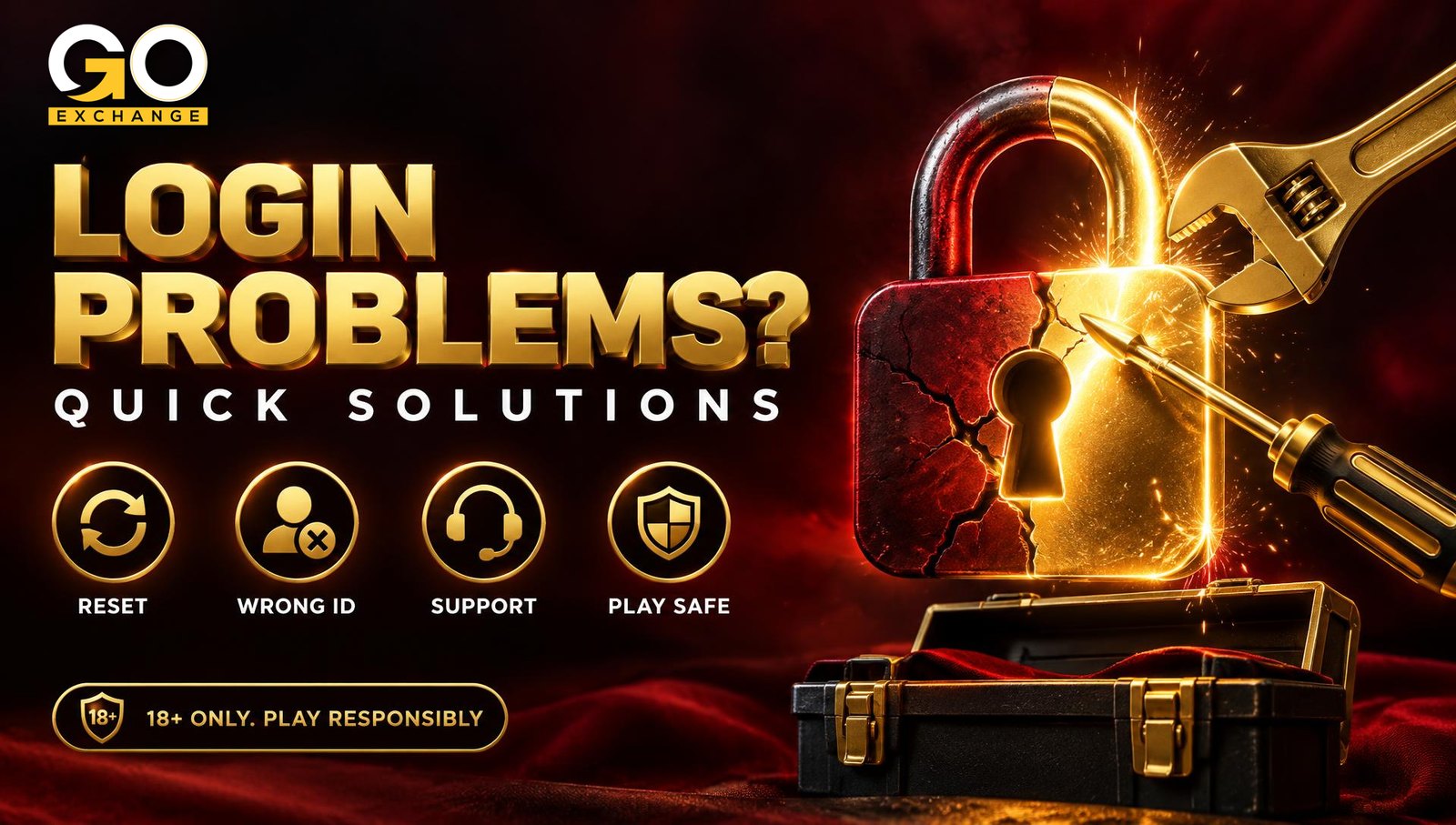 Goexch login problems and solutions