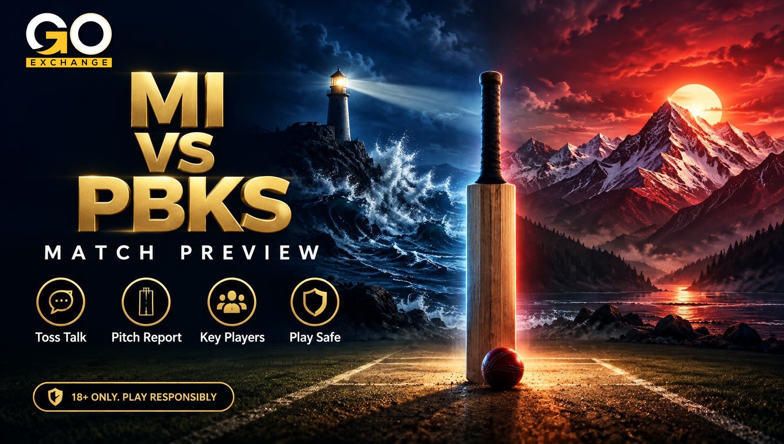 MI vs PBKS on Goexch (not Dream11)
