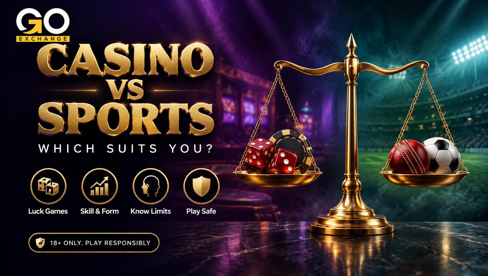 Casino vs sports betting on Goexch