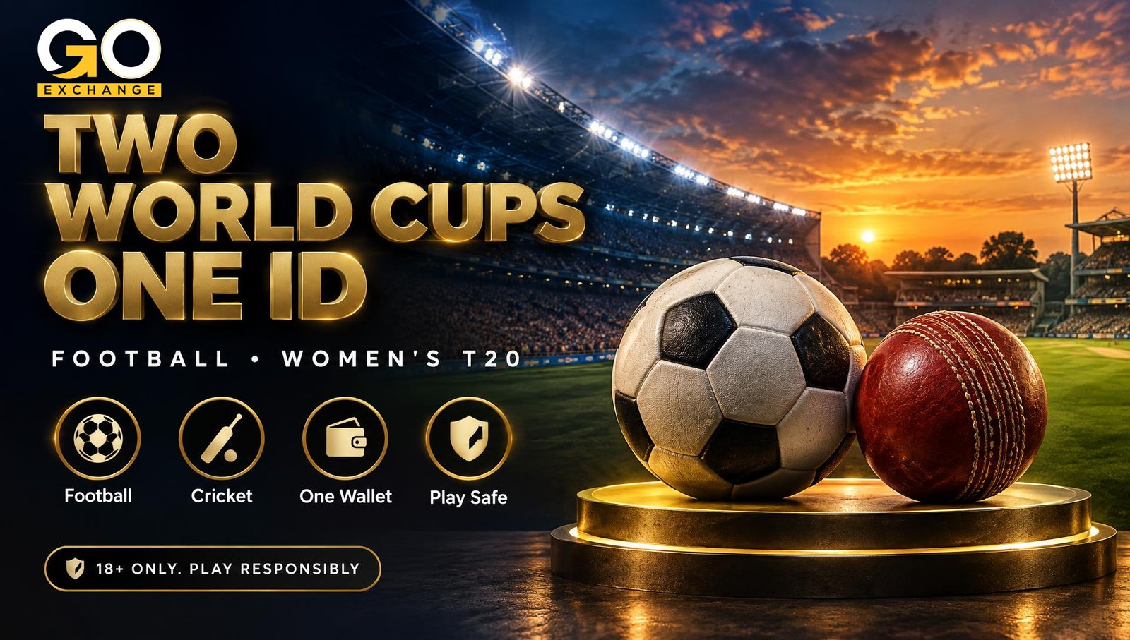 Football World Cup and Women's T20 World Cup 2026 on one Goexch ID