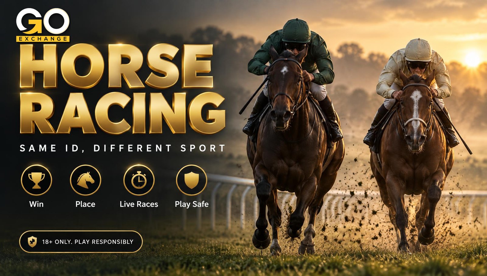 Horse racing on Goexch: same ID, different sport