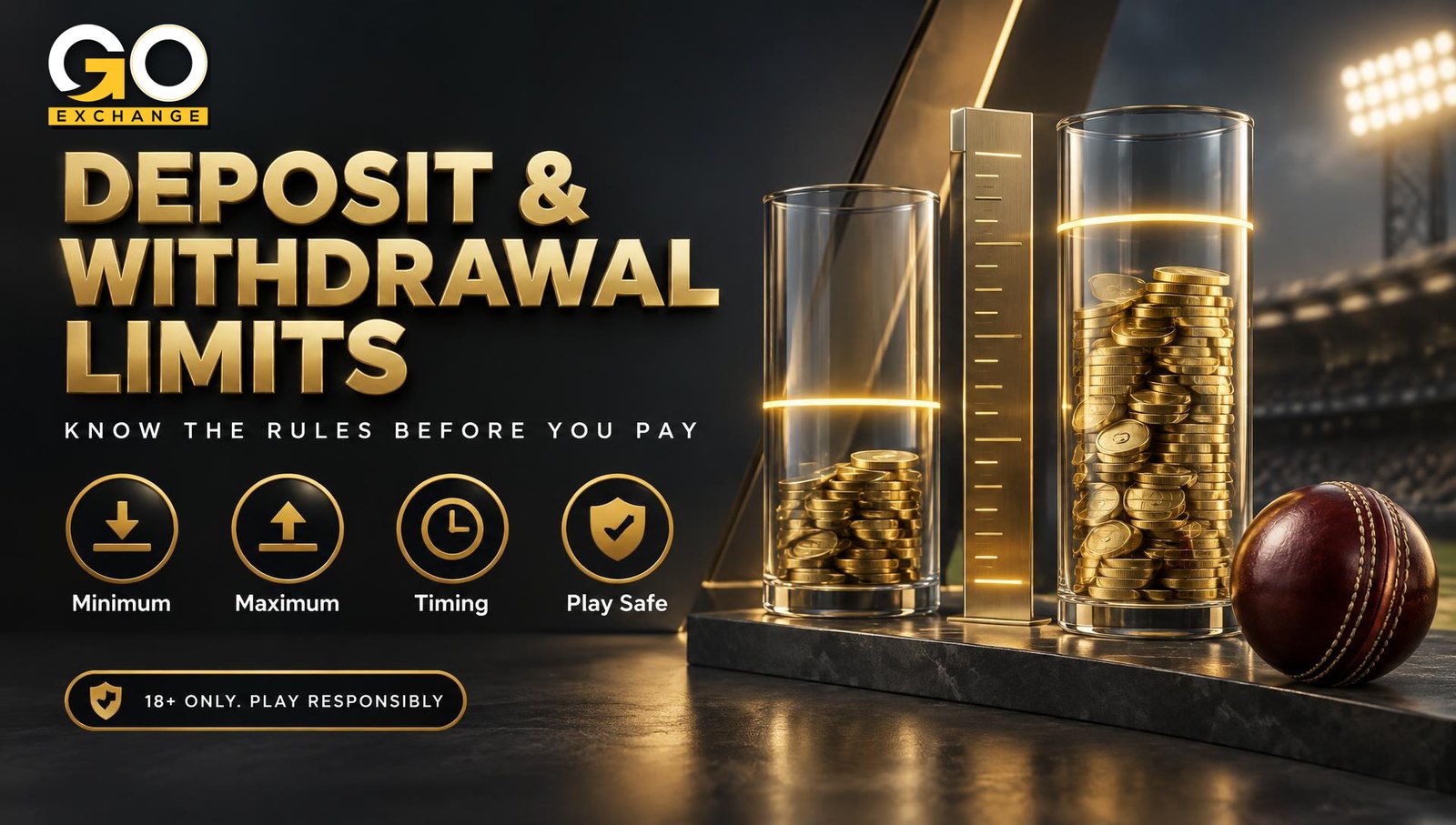 Goexch deposit and withdrawal limits