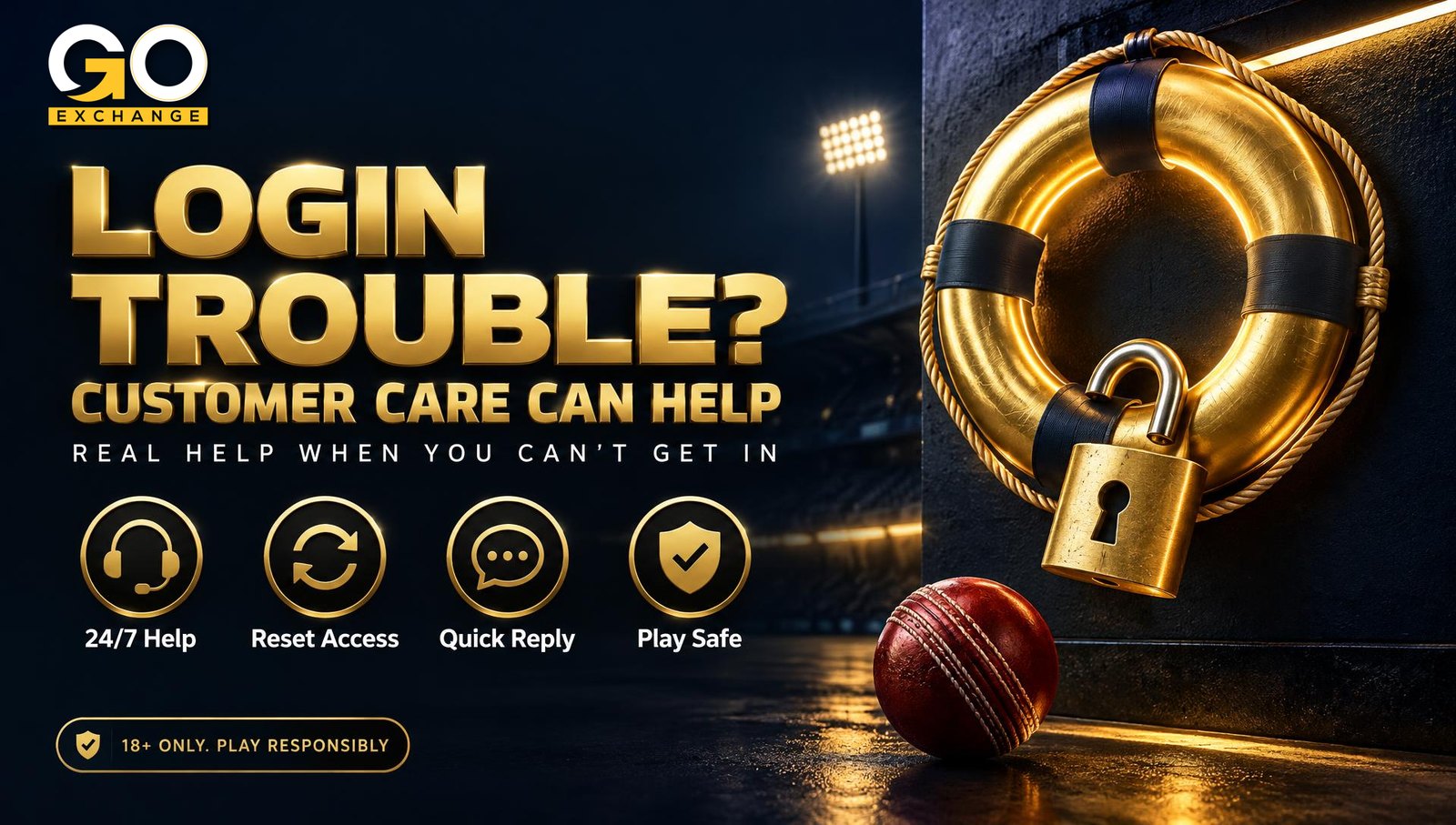 Goexch customer care when login is the problem