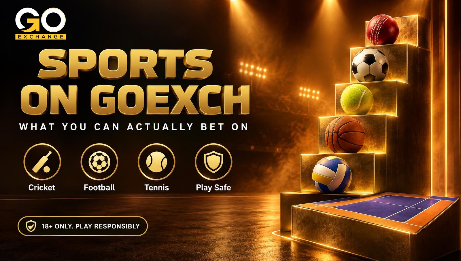 Sports on Goexch: what you can actually bet on