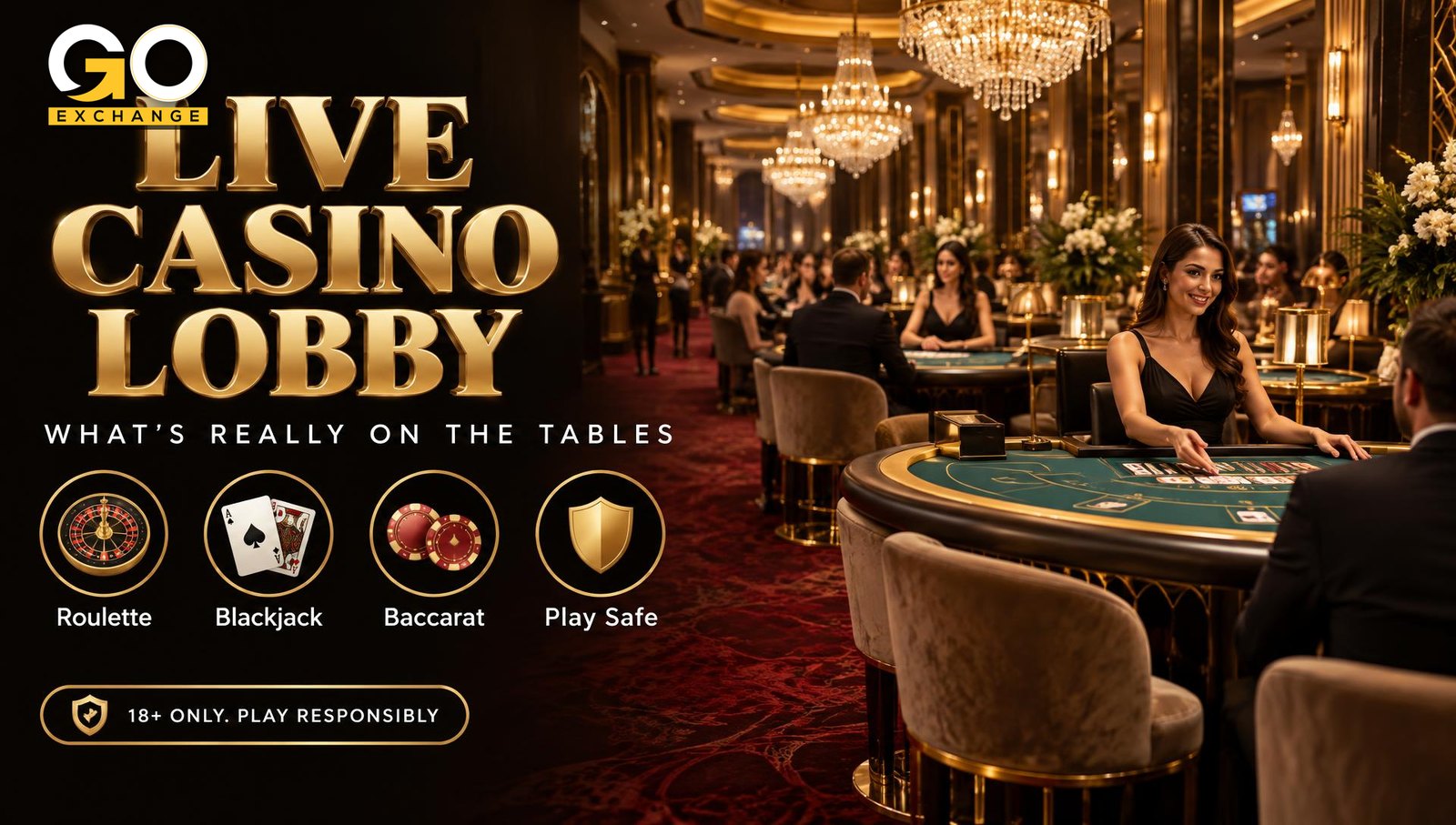 Live casino on Goexch: what the lobby actually offers