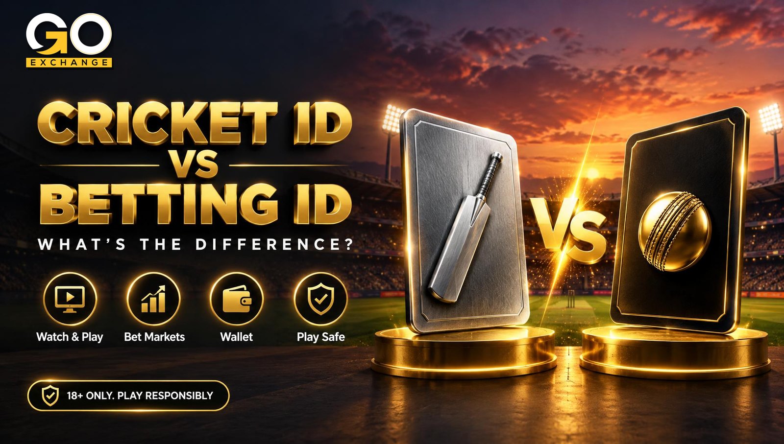 Online cricket ID vs cricket betting ID on Goexch